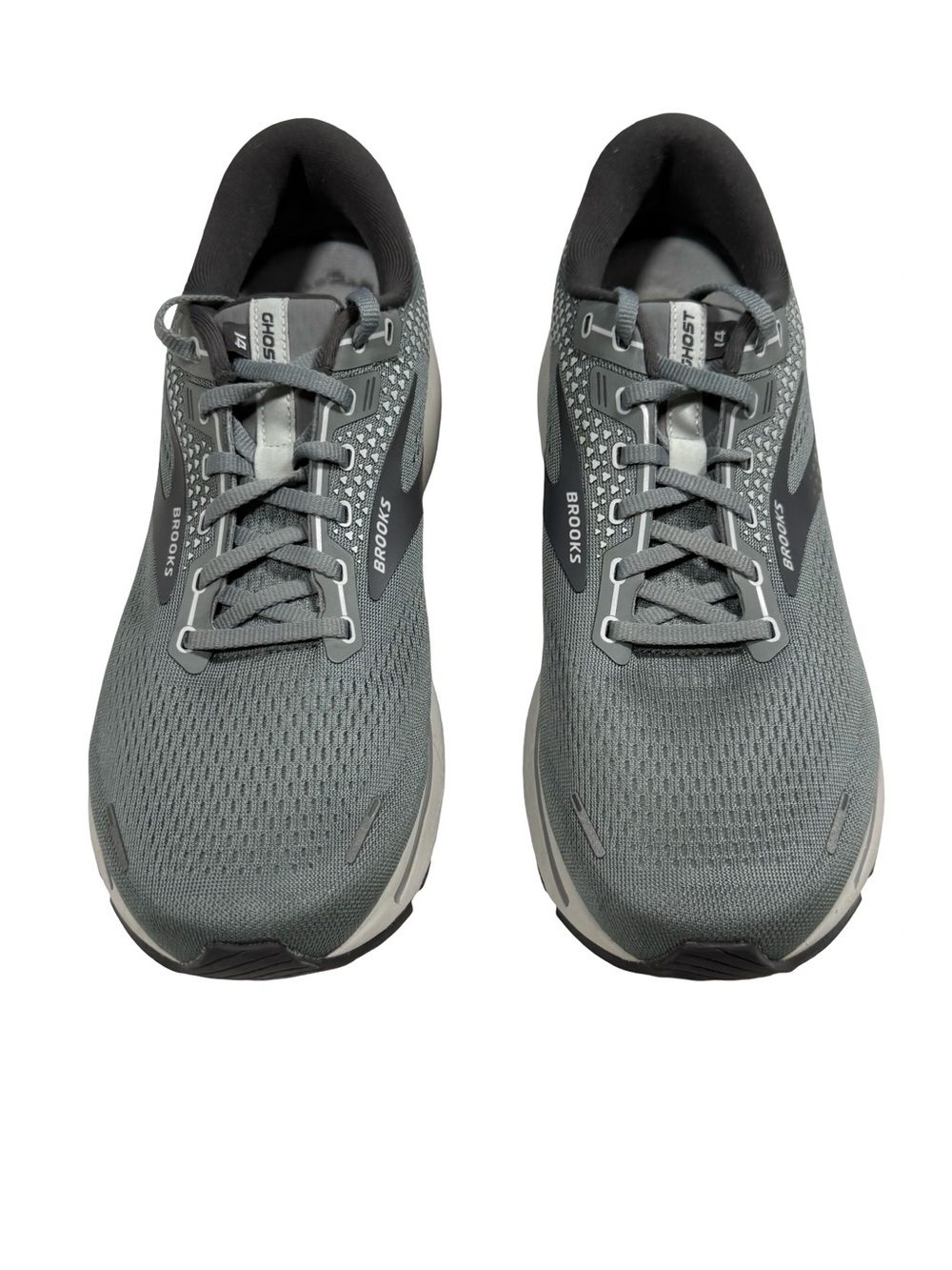 Brooks Ghost 14 1103691D067 Alloy Oyster Gray Running Shoes Mens Sz 11.5 2E Wide - Picture 9 of 12